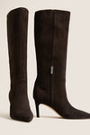 Dark Brown Suede Callena Boots