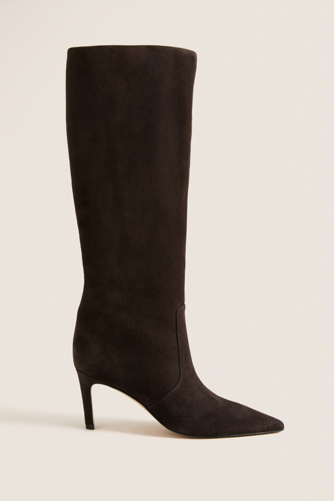 Dark Brown Suede Callena Boots