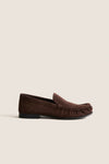 Dark Brown Suede Mazle Loafers