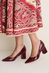 Dark Red Zala Heels