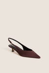 Dark Brown Luciey Sling Back Heels