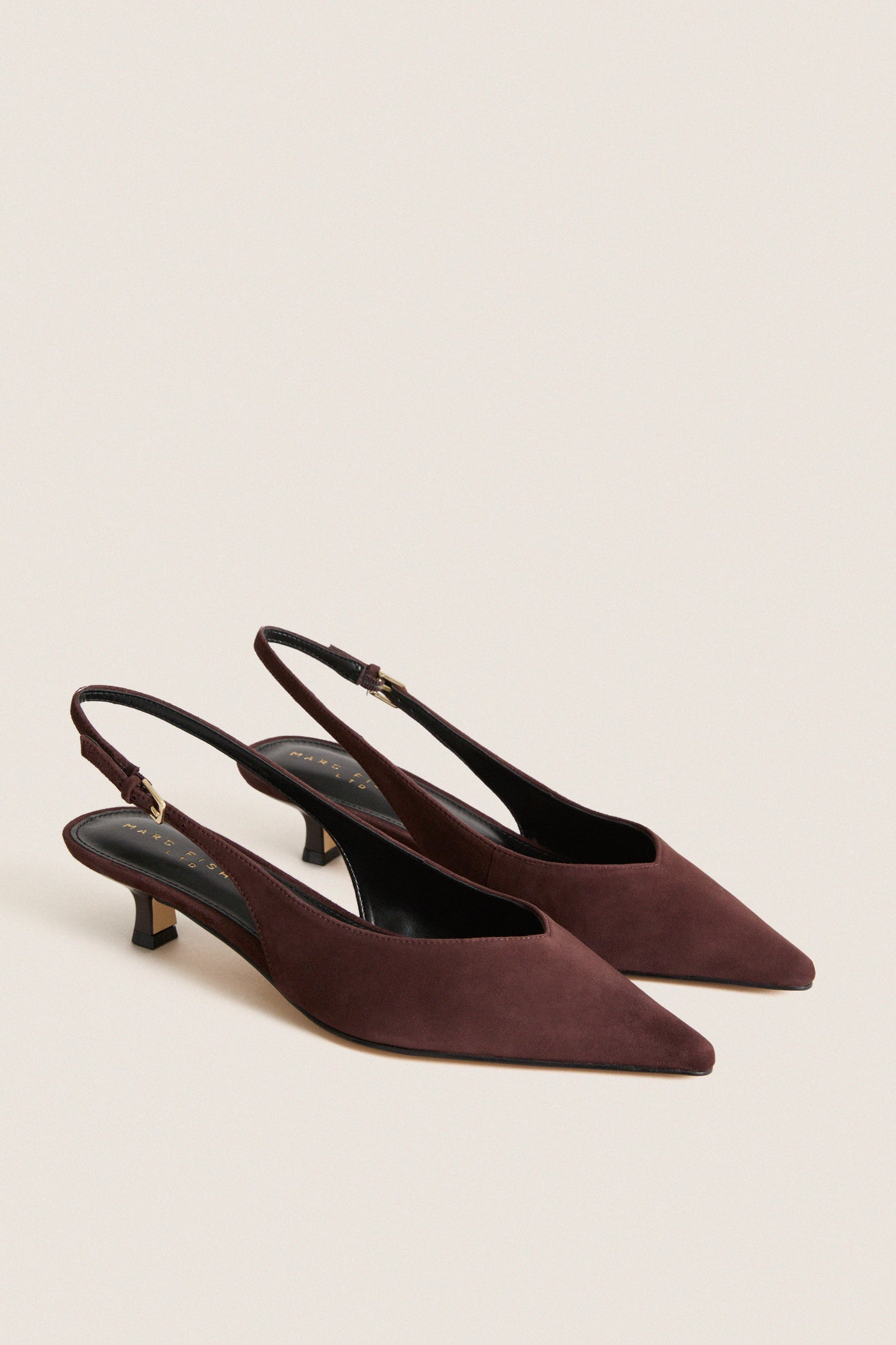 Dark Brown Luciey Sling Back Heels