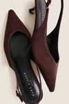 Dark Brown Luciey Sling Back Heels