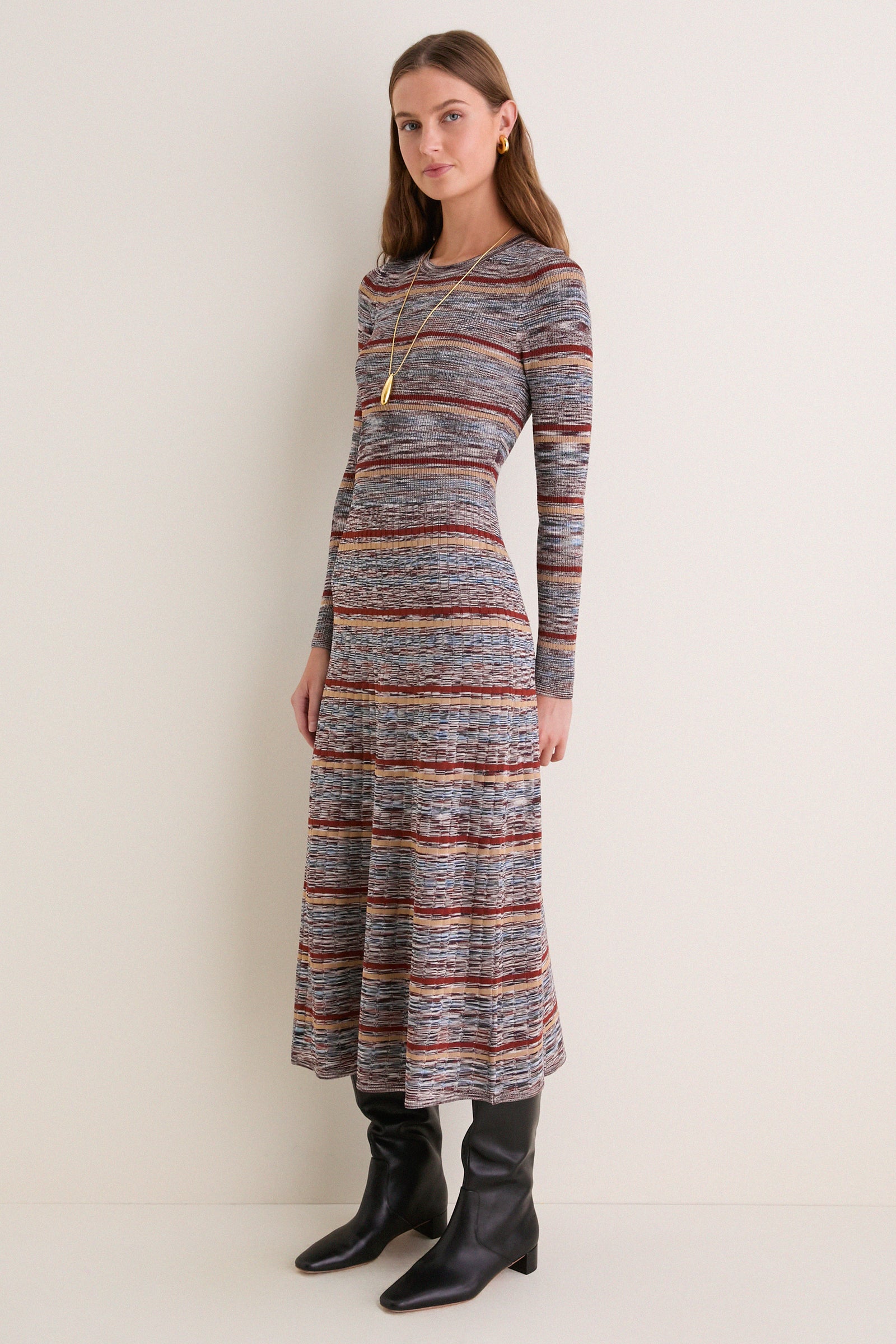 Rust Multi Nami Knit Dress