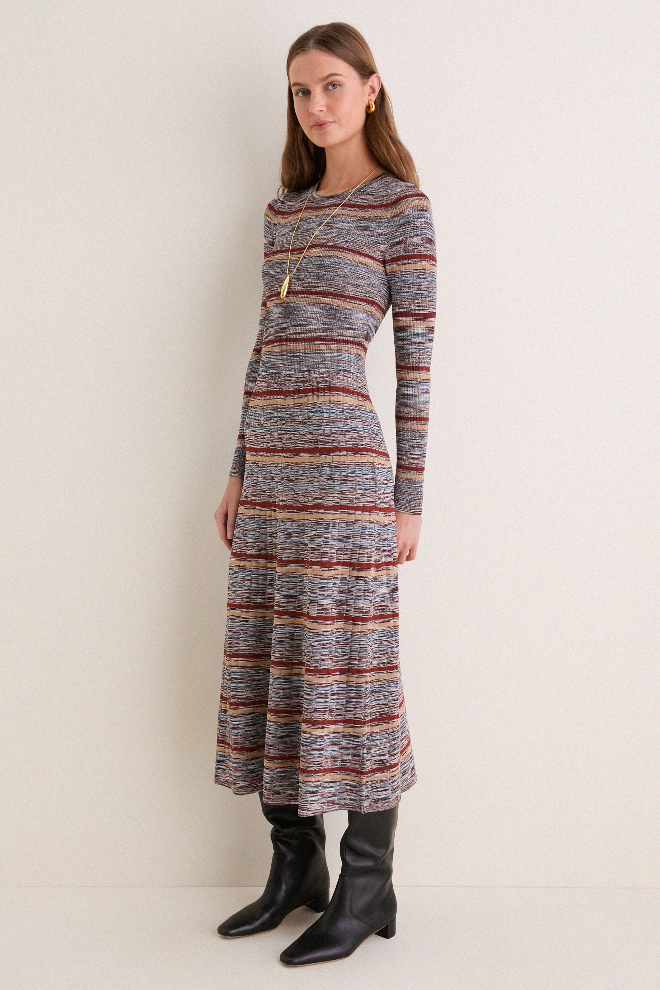 Rust Multi Nami Knit Dress