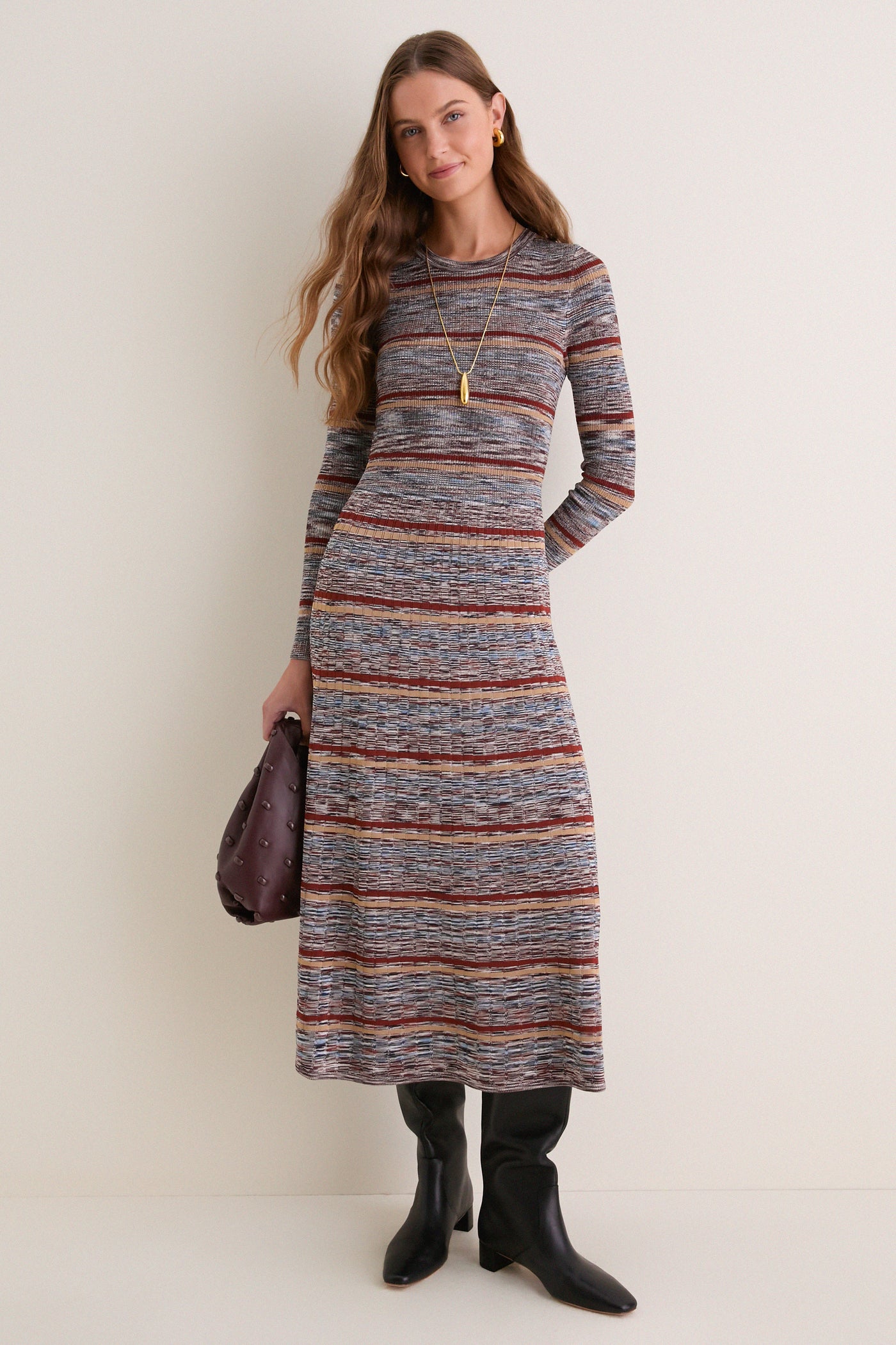 Rust Multi Nami Knit Dress