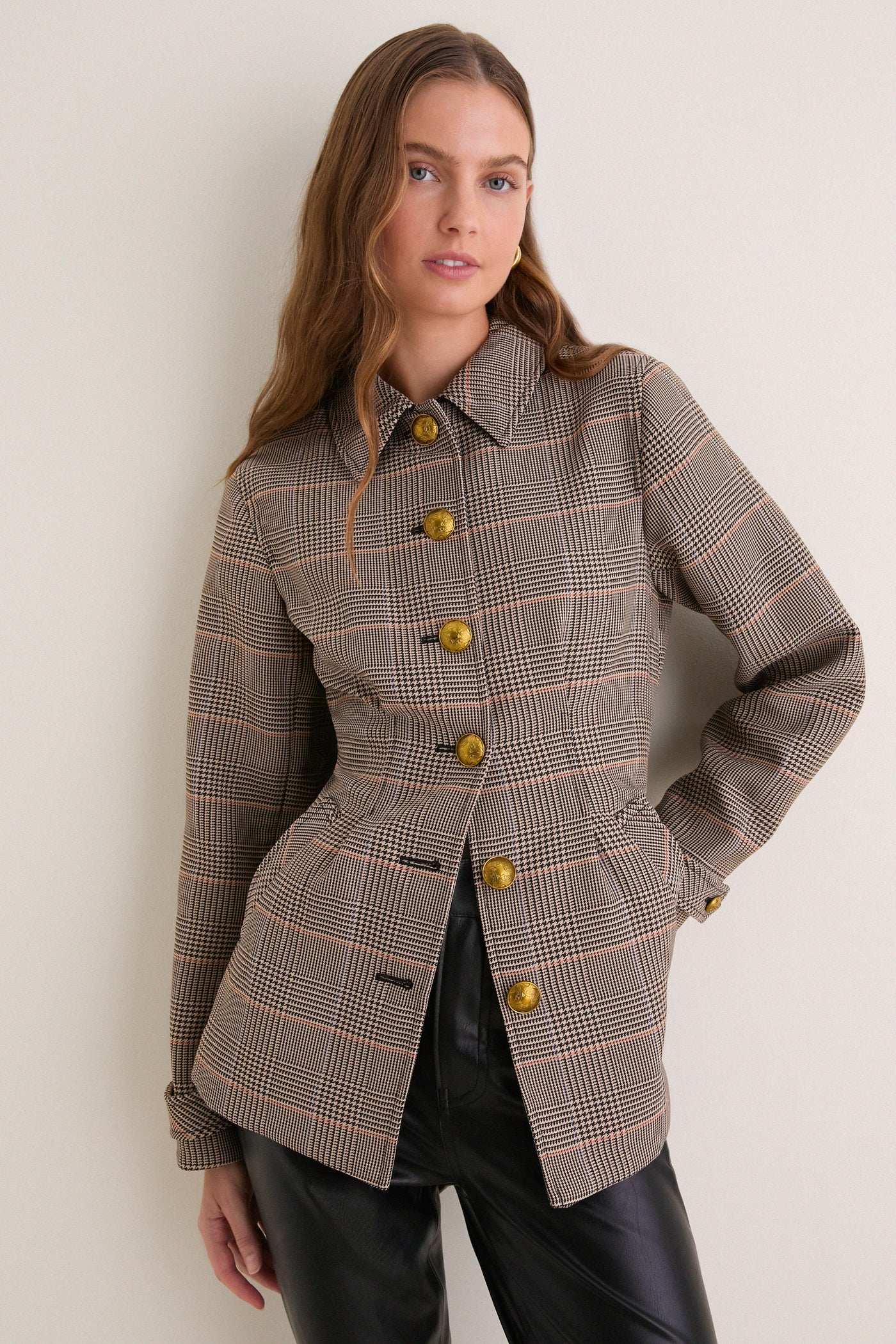 Khaki Multi Severine Coat