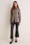 Khaki Multi Severine Coat