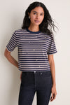 Heritage Navy Multi Sebastian Rhinestone Tee