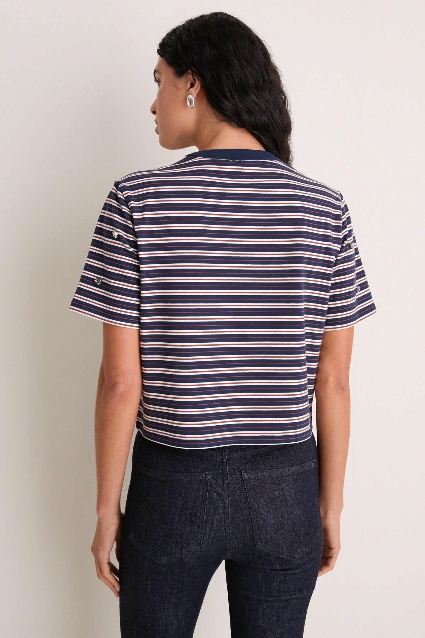 Heritage Navy Multi Sebastian Rhinestone Tee