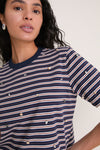 Heritage Navy Multi Sebastian Rhinestone Tee
