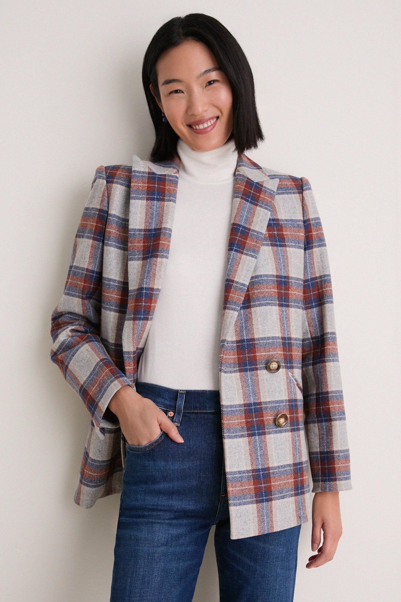 Heather Grey Multi Oria Dickey Jacket