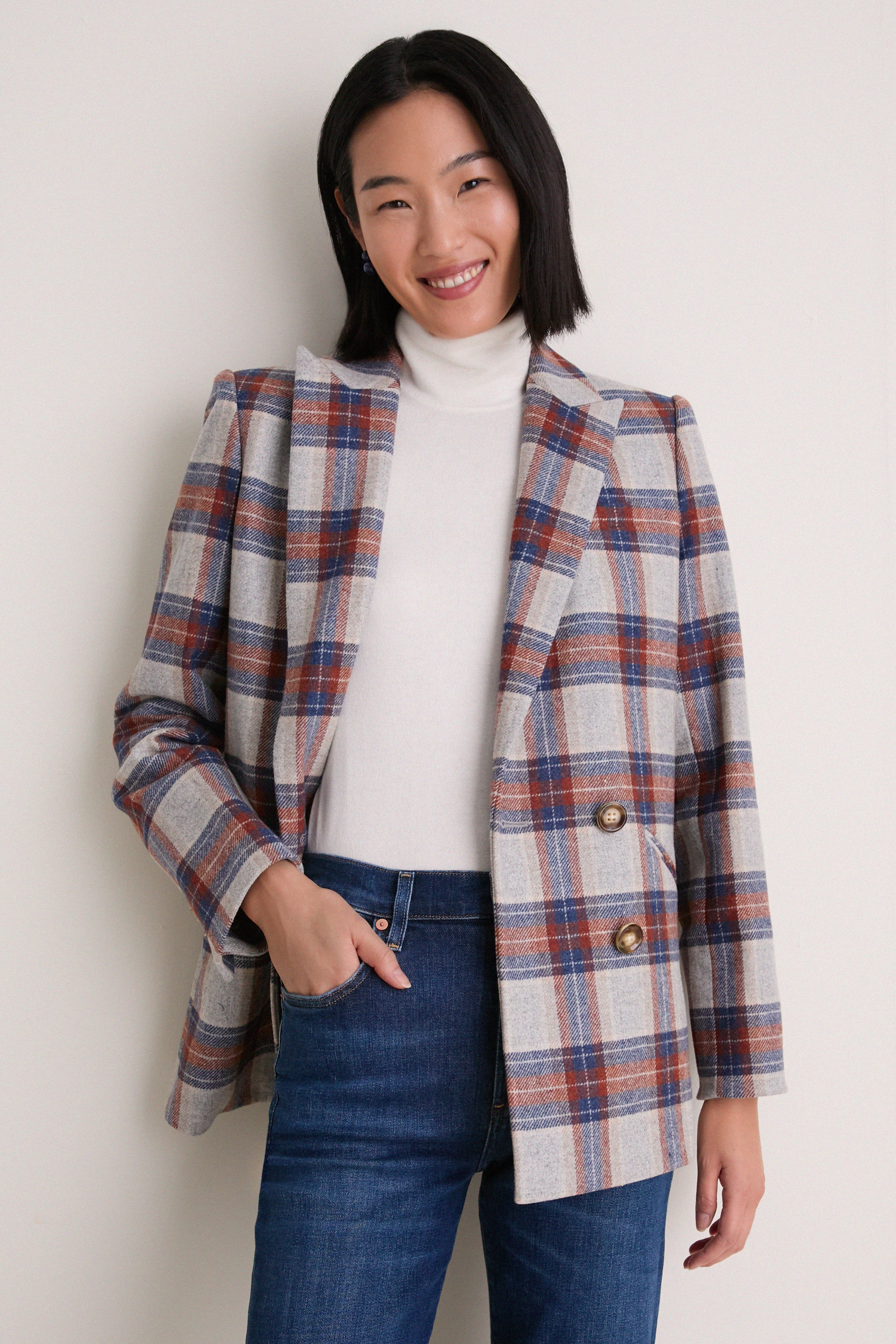 Heather Grey Multi Oria Dickey Jacket