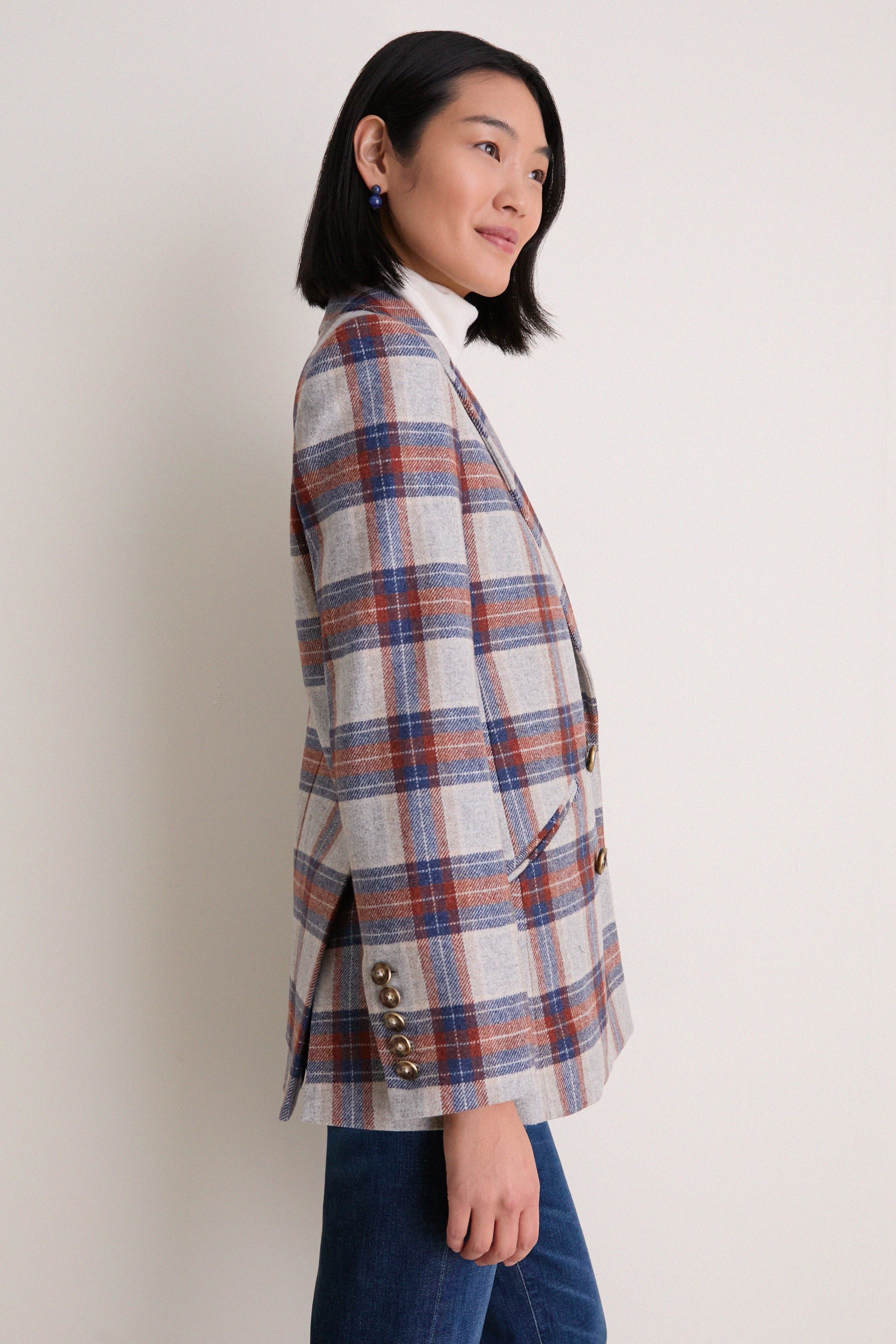 Heather Grey Multi Oria Dickey Jacket