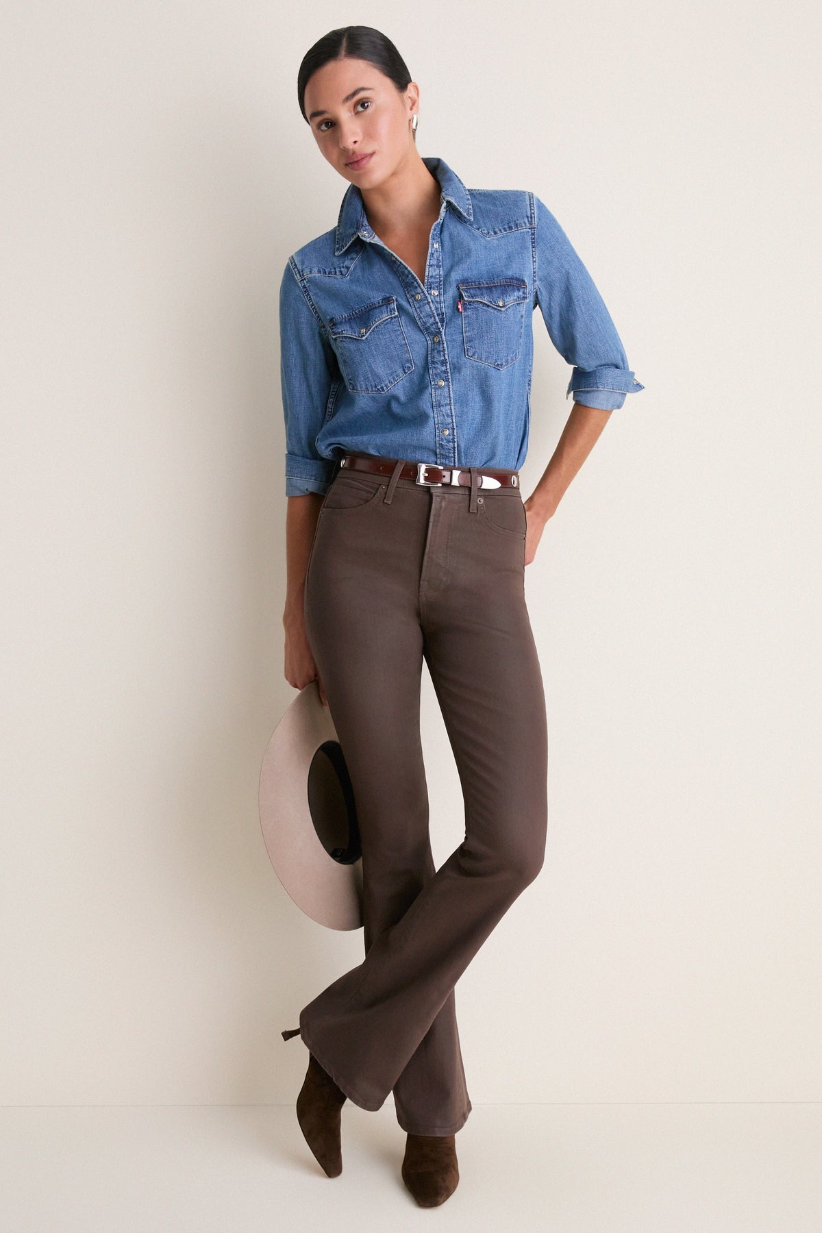 Espresso Beverly Coated Jean