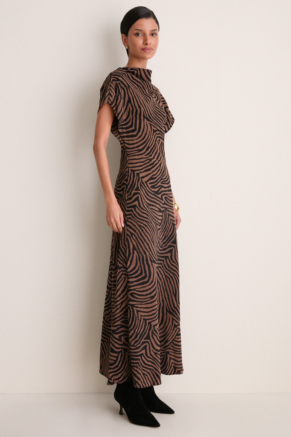 Ochre and Black Redgrave Dress