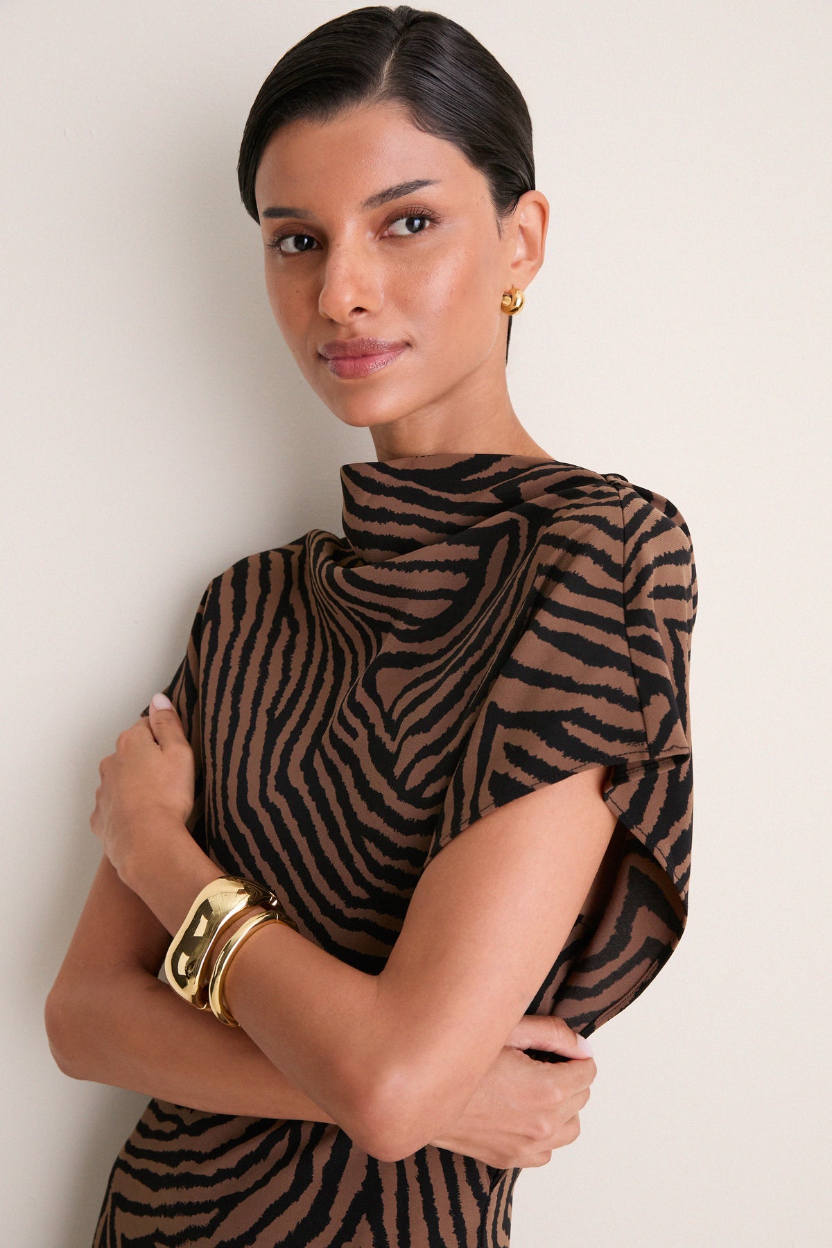 Ochre and Black Redgrave Dress