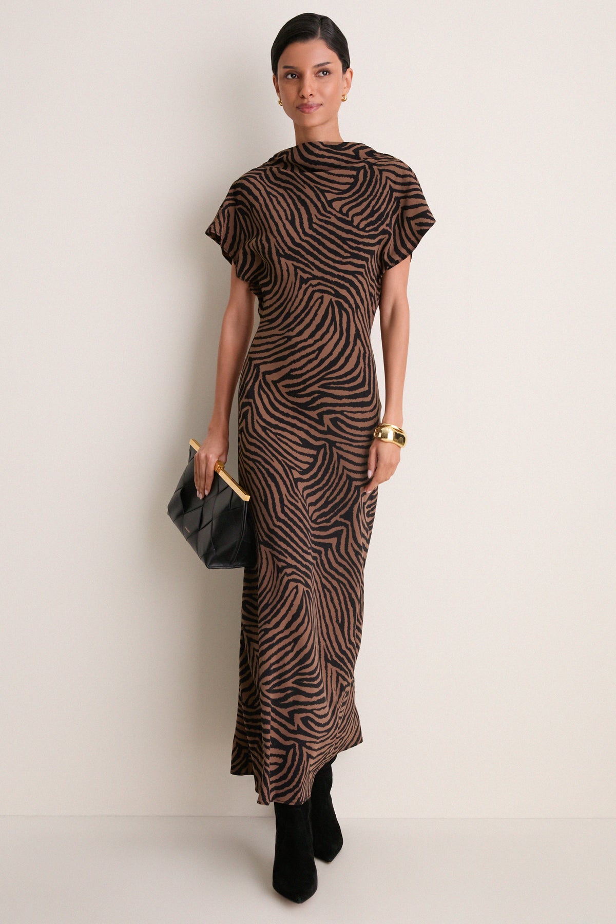Ochre and Black Redgrave Dress