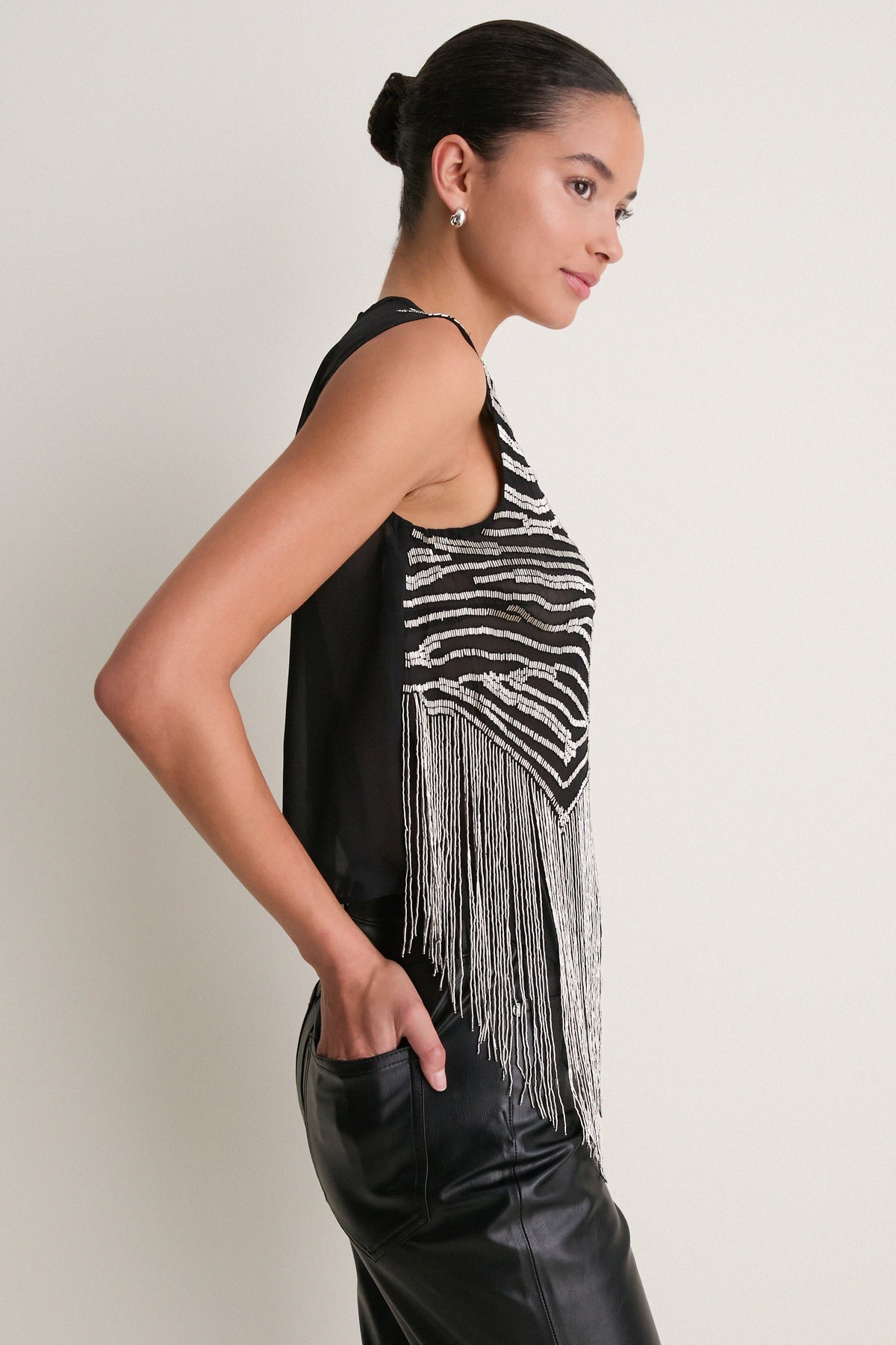 Black Beaded Olivia Top | Veronica Beard | Tuckernuck