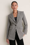 Oatmeal Melange and Black Livvy Dickey Jacket