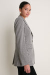 Oatmeal Melange and Black Livvy Dickey Jacket