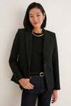 Black Single Breasted Miller Dickey Jacket