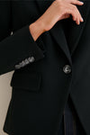 Black Single Breasted Miller Dickey Jacket
