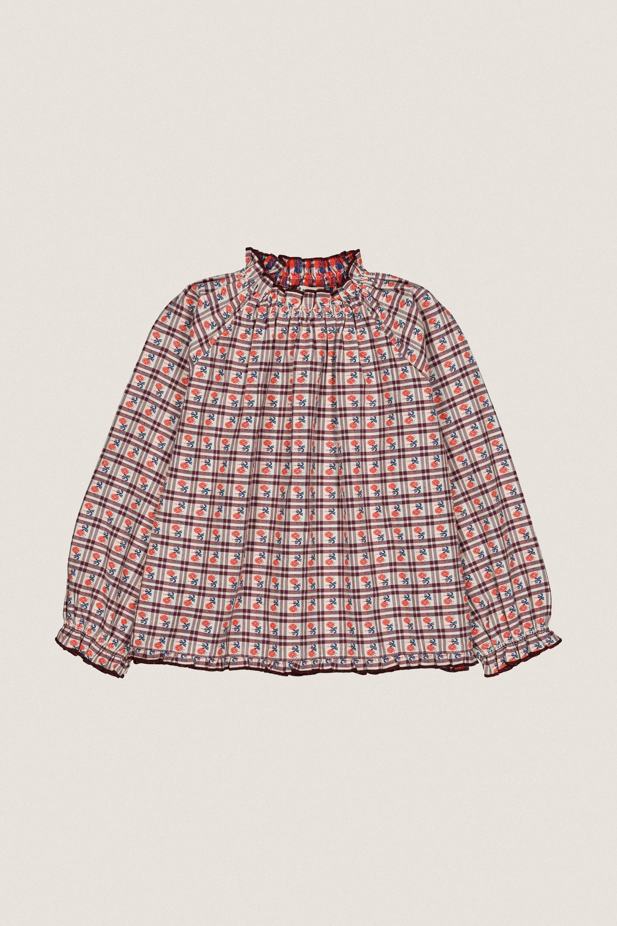 Camelia Check Maline Blouse