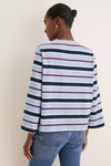 Blue Collegiate Stripe Adler Tee