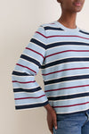 Blue Collegiate Stripe Adler Tee