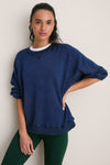 Navy Katarina Crewneck