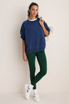 Navy Katarina Crewneck
