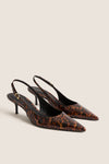 Brown Paola Mid Heels