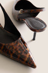 Brown Paola Mid Heels