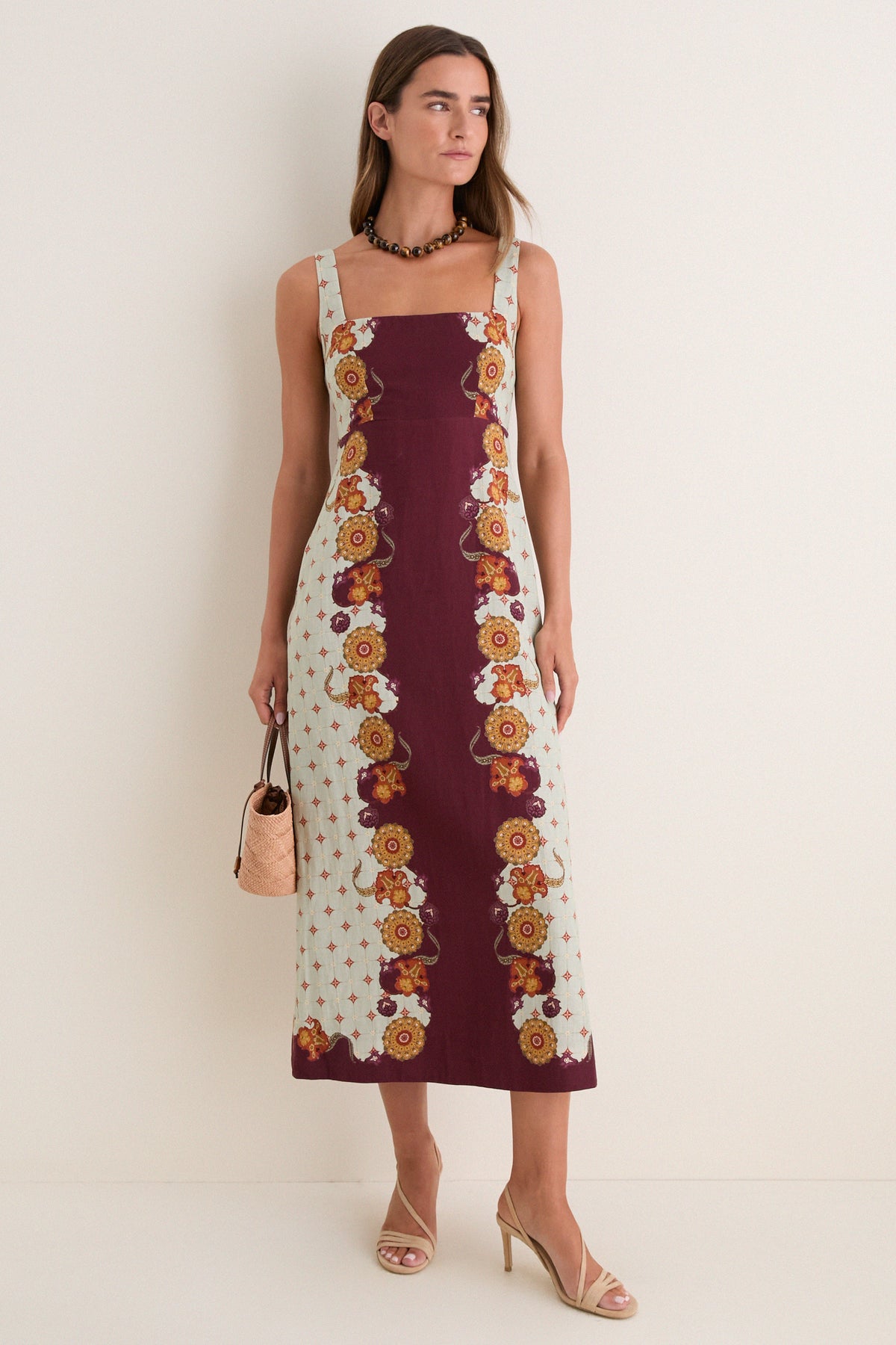 Rustic Bloom Minnie Midi Dress