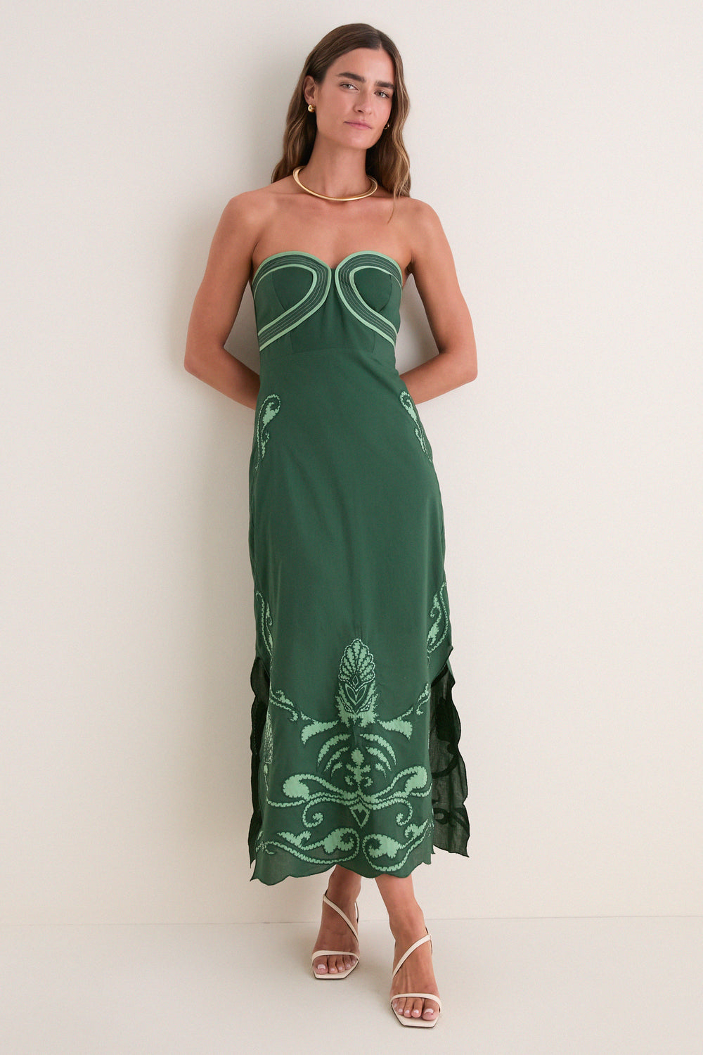 Regal Scallop Hayden Midi Dress