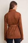 Camel Hannah Suede Jacket