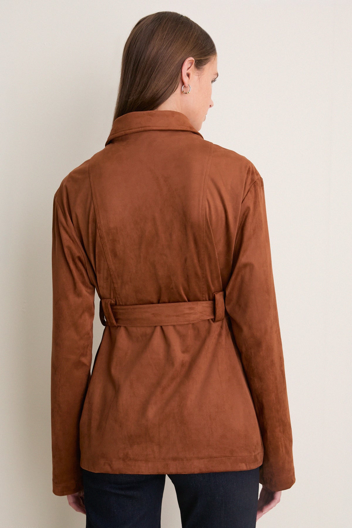 Camel Hannah Suede Jacket