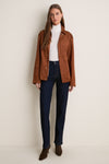 Camel Hannah Suede Jacket