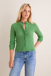 Fern Green Pointelle Capucine Cardigan