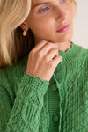 Fern Green Pointelle Capucine Cardigan