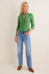 Fern Green Pointelle Capucine Cardigan