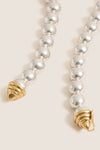 Silver Double Strand Celine Necklace