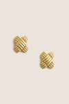 Gold Lattice Earrings