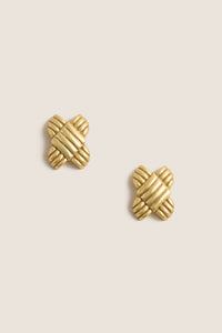 Gold Lattice Earrings