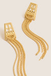 Gold Tassel Earrings