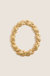 Gold Lattice Collar Necklace