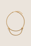 Gold Multi Strand Drop Necklace