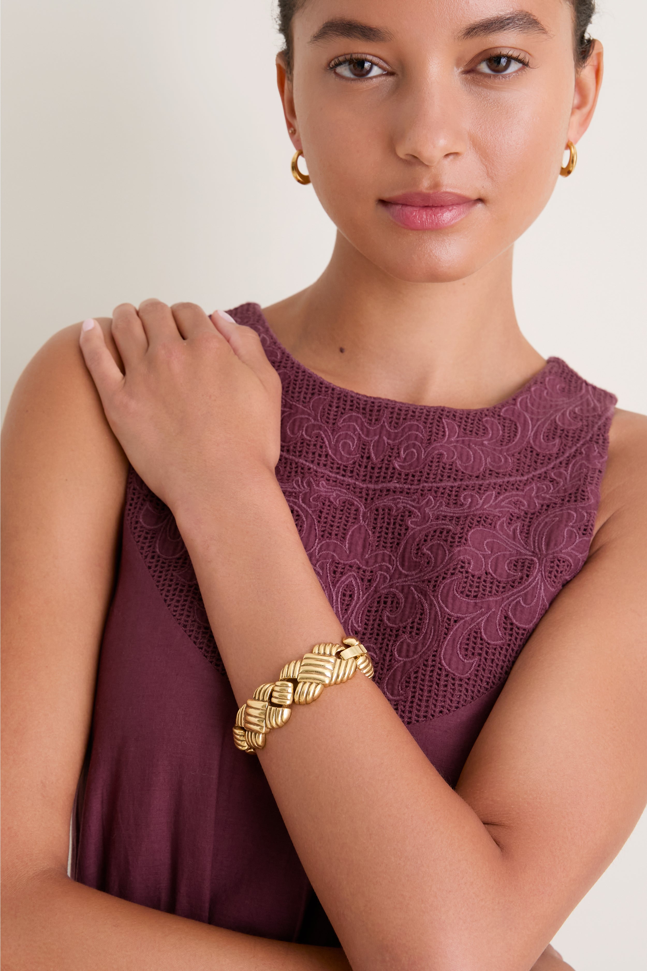 Gold Lattice Bracelet