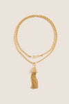 Gold Tassel Necklace